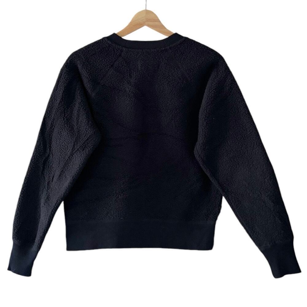 Everlane The ReNew Fleece Raglan Sweatshirt in Dark Navy Size S - Picture 7 of 9